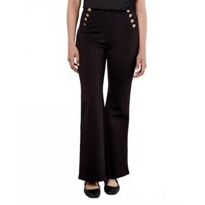 NEW APRICOT stretch flare trouser in black